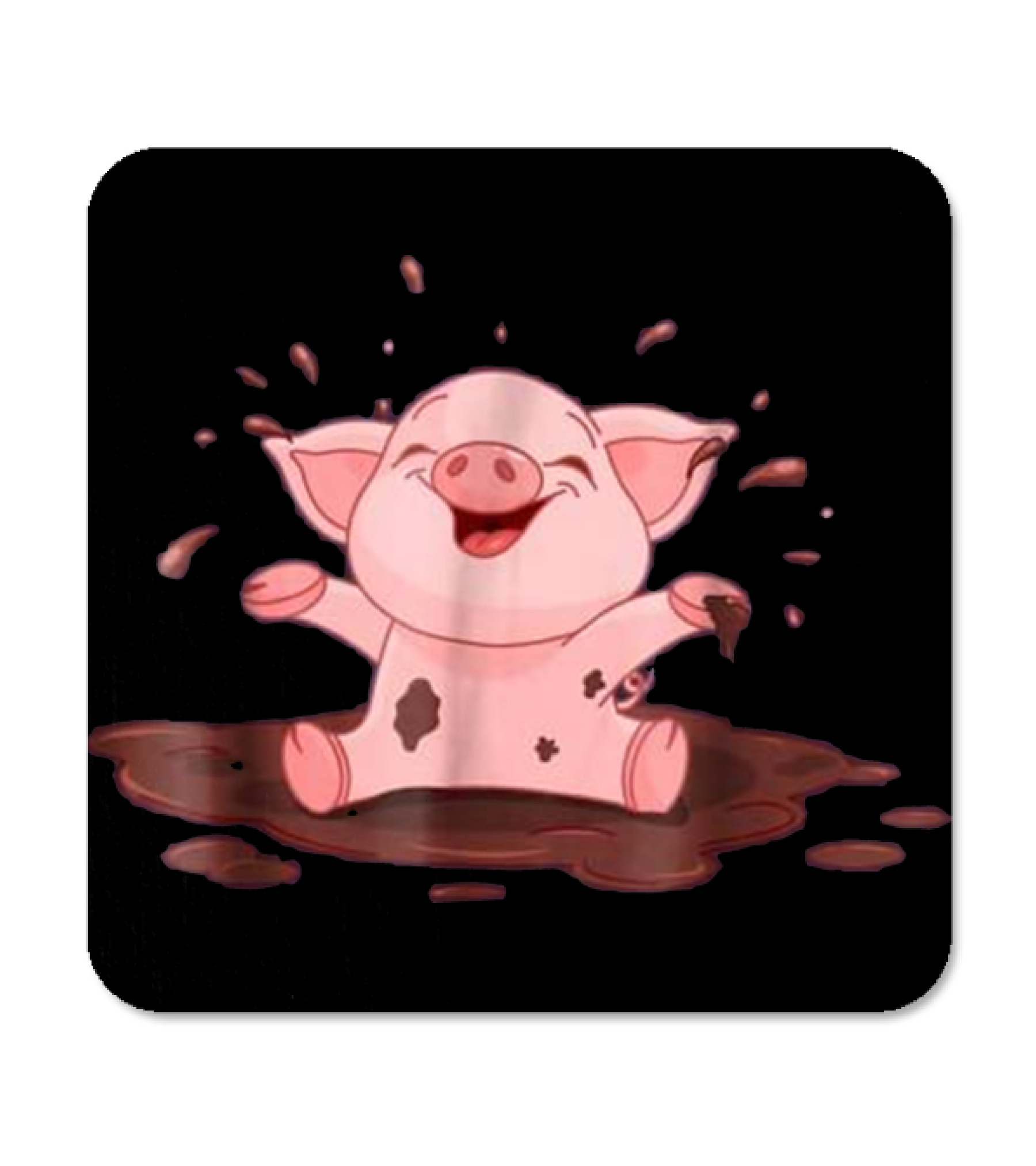 Pig Shirt - Funny Gift For Pig Lovers Coaster Pig Shirt - Funny Gift For Pig Lovers Coaster