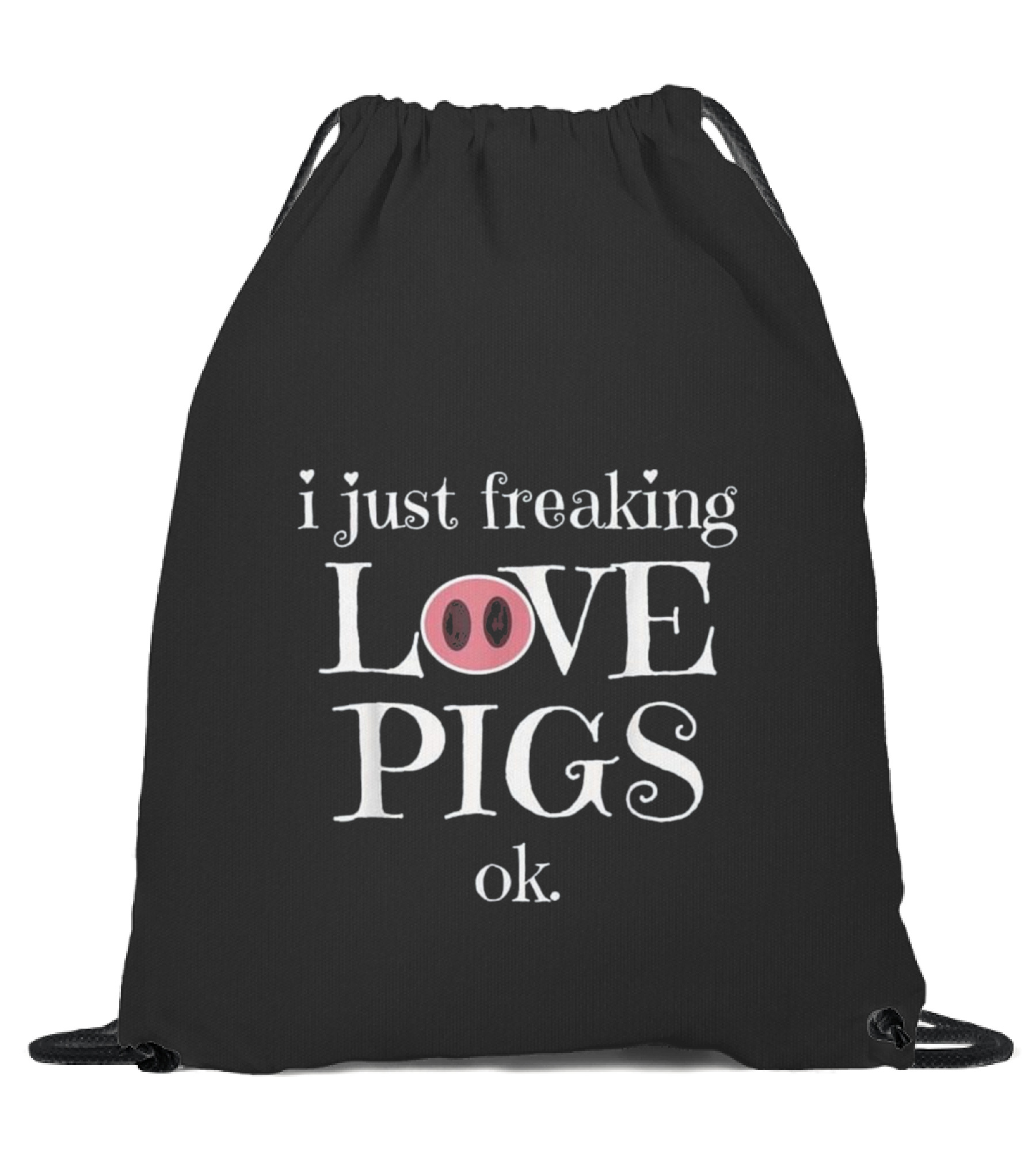 Pig Farm Funny Drawstring Bag 