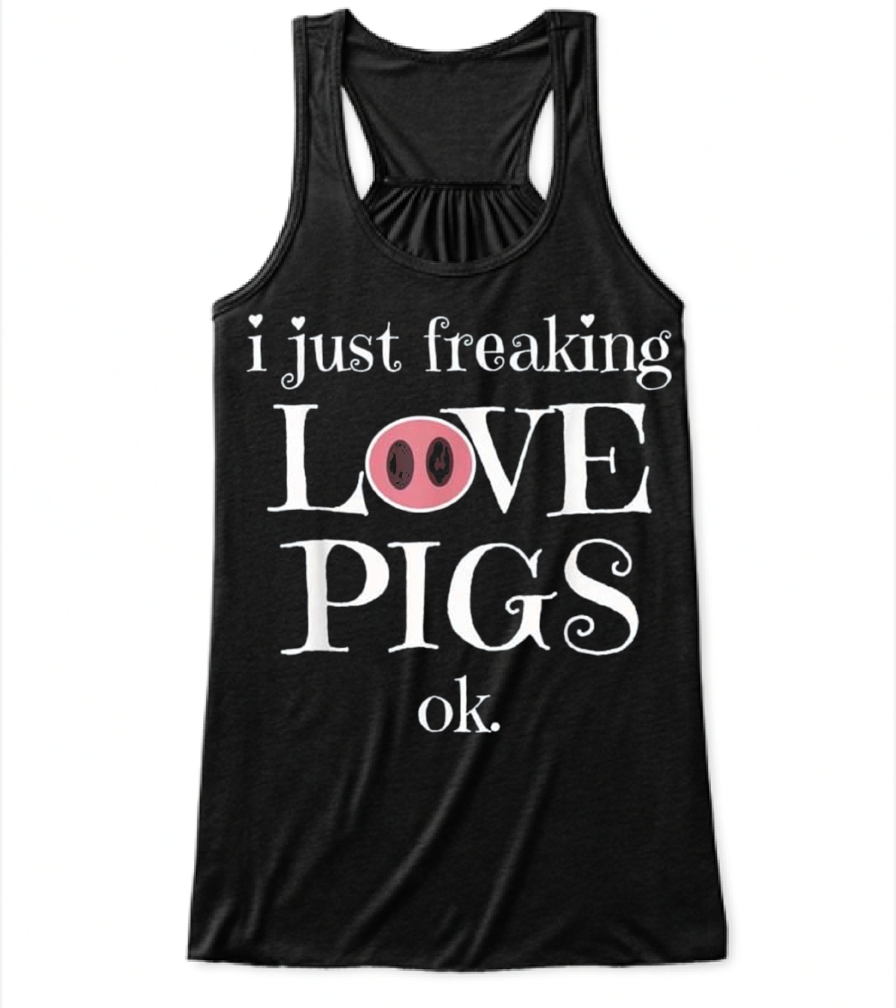 Pig Farm Funny Flowy Tank Top 