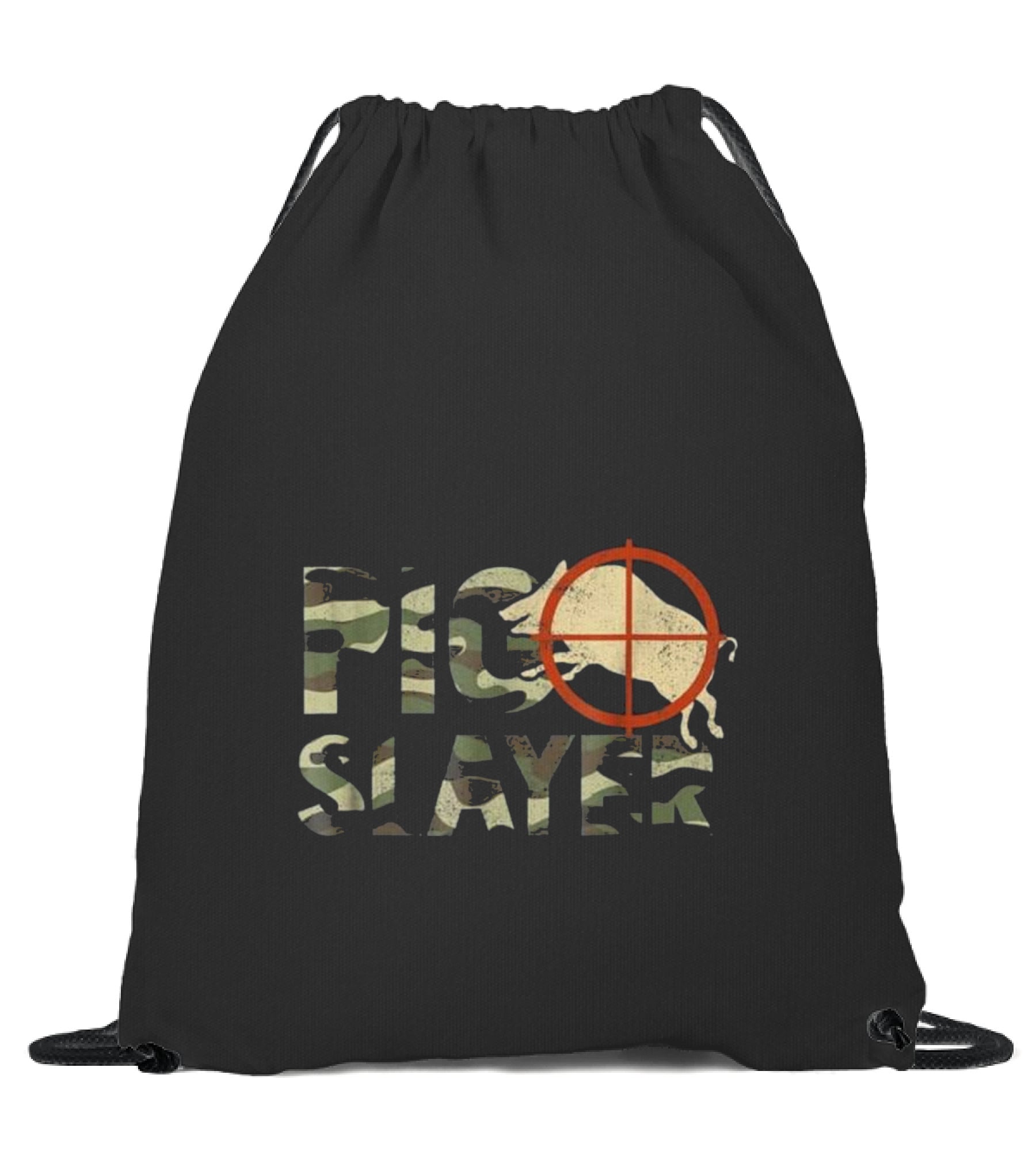 Pig Slayer Camo Funny Hog...Drawstring Bag Pig Slayer Camo Funny Hog...Drawstring Bag