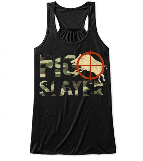 Pig Slayer Camo Funny Hog Hunting Flowy Tank Top Pig Slayer Camo Funny Hog Hunting Flowy Tank Top