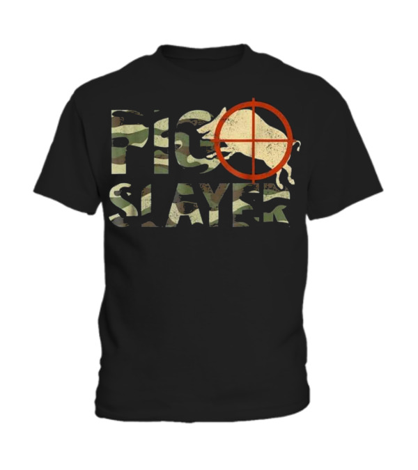 Pig Slayer Camo Funny Hog Hunting Toddler T-Shirt Pig Slayer Camo Funny Hog Hunting Toddler T-Shirt