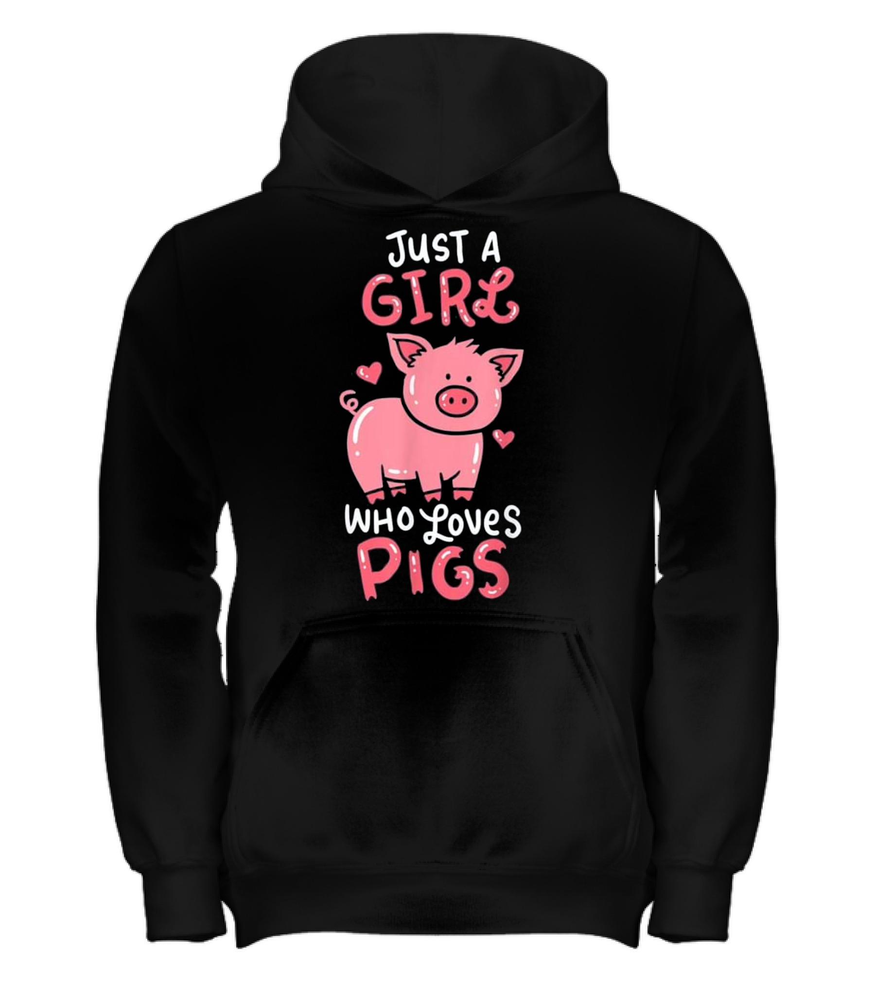 Pig T Piglet Hog Farm Anim Kids Hoodie