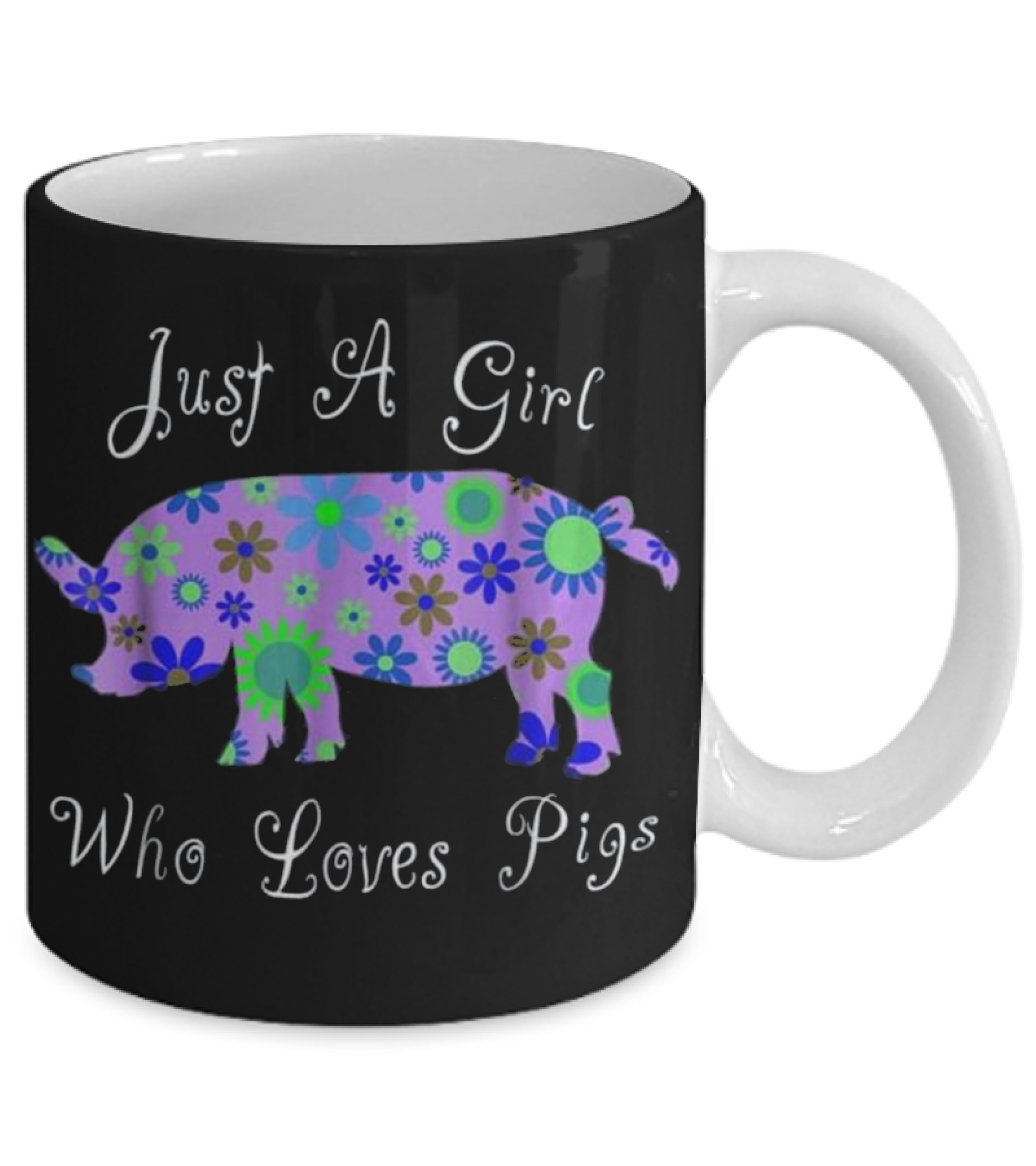 Pig T s For Girls - Cute Floral Pi Mug Pig T s For Girls - Cute Floral Pi Mug