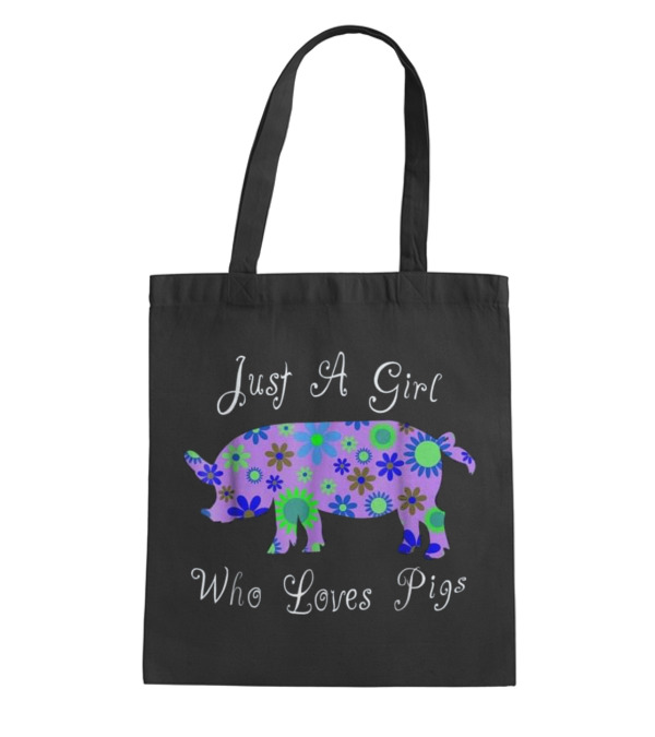 Pig T s For Girls - Cute Floral Pi Tote Bag Pig T s For Girls - Cute Floral Pi Tote Bag