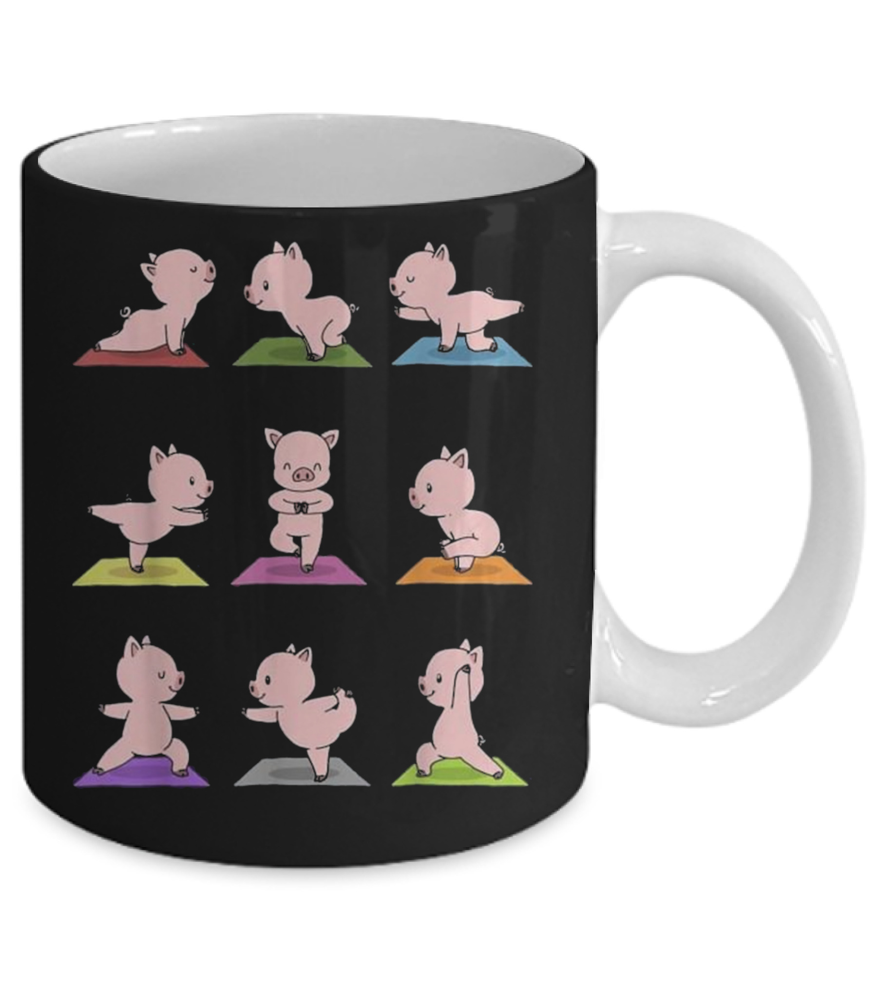 Pig Yoga Funny Piglets In Yoga Poses Mug