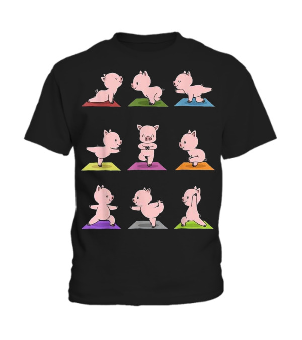 Pig Yoga Funny Piglets In Yoga Poses Toddler T-Shirt Pig Yoga Funny Piglets In Yoga Poses Toddler T-Shirt
