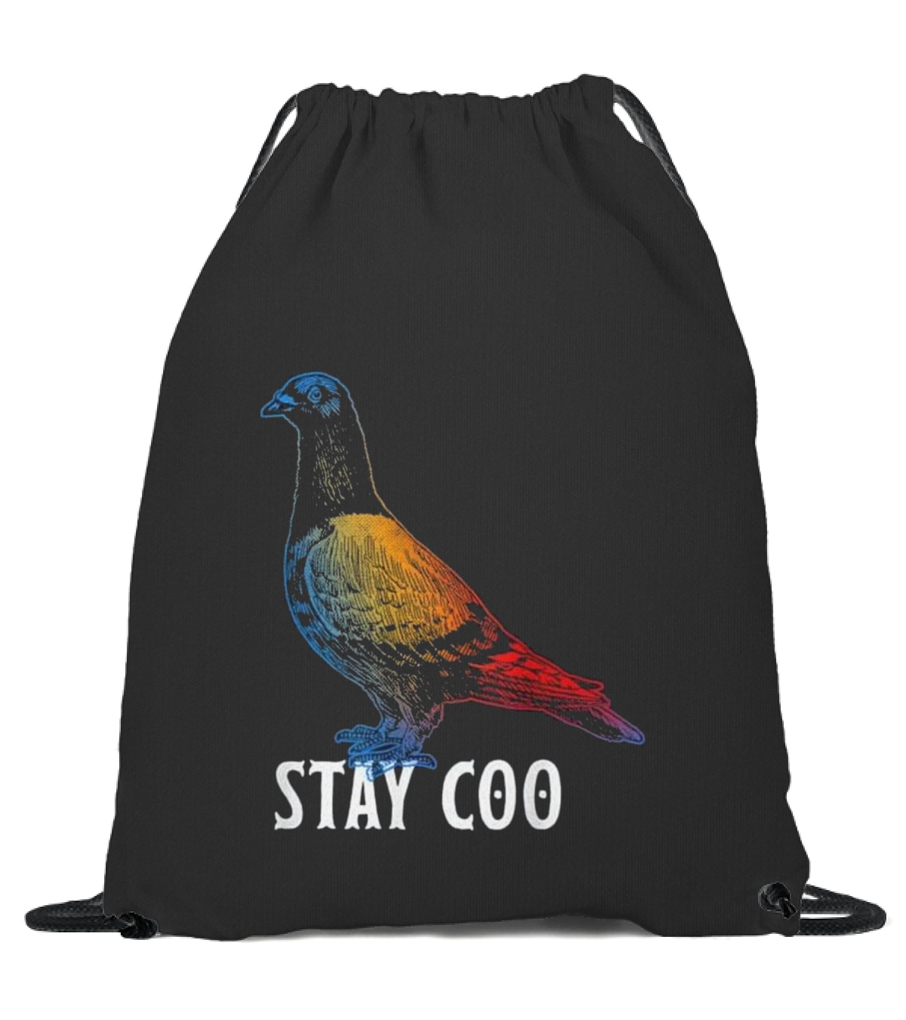 Pigeon Stay Coo Funny T L...Drawstring Bag Pigeon Stay Coo Funny T L...Drawstring Bag