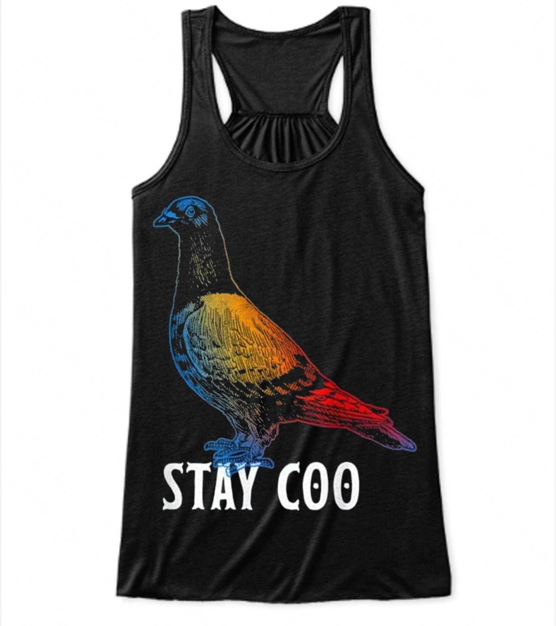 Pigeon Stay Coo Funny T Love Pigeon Flowy Tank Top
