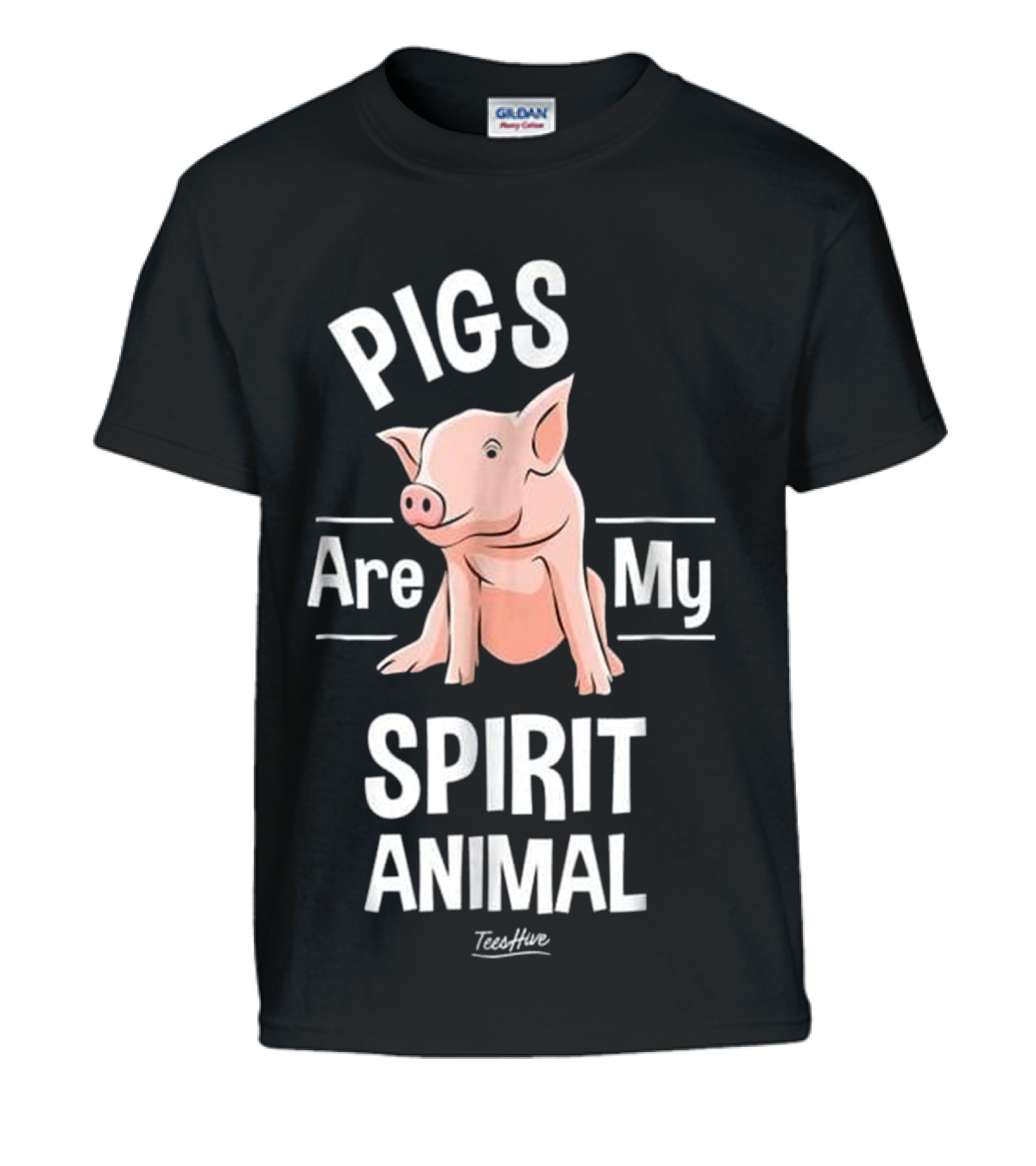 Pigs Are My Spirit Animal Pig Farmer Funny Kids T-Shirt