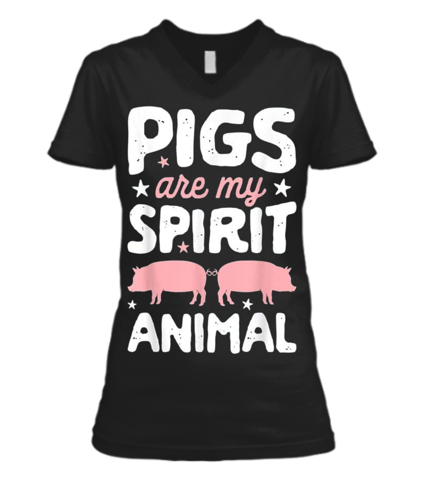 Pigs Are My Spirit Animal T Pig Lover V-Neck Womens T-Shirt Pigs Are My Spirit Animal T Pig Lover V-Neck Womens T-Shirt