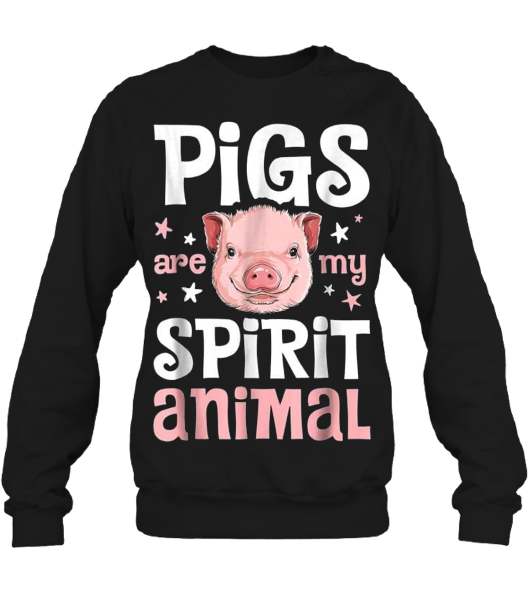 Pigs Are My Spirit Animal T Pig Lover_1 Crewneck Sweatshirt