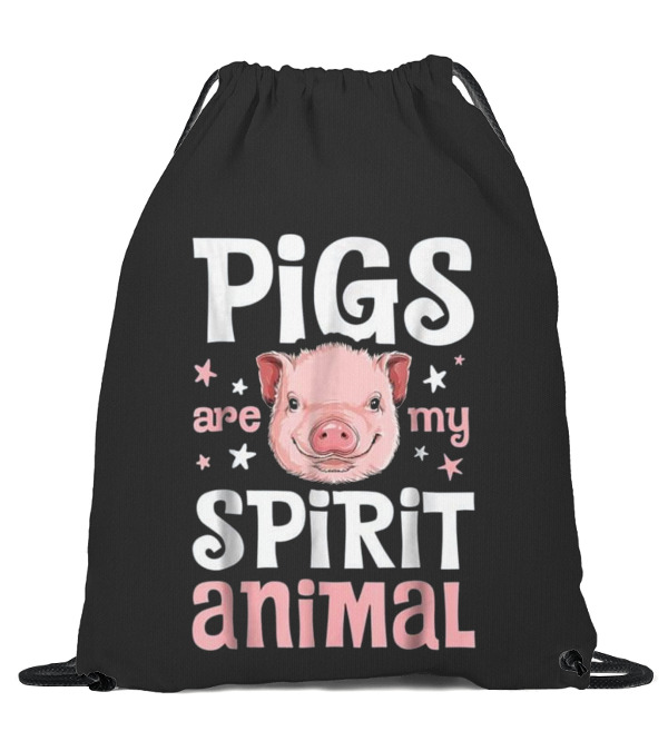Pigs Are My Spirit Animal T Pig Lover_1 Drawstring Bag Pigs Are My Spirit Animal T Pig Lover_1 Drawstring Bag