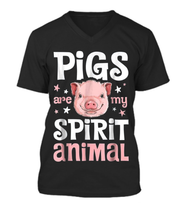 Pigs Are My Spirit Animal T Pig Lover_1 V-Neck Unisex T-Shirt Pigs Are My Spirit Animal T Pig Lover_1 V-Neck Unisex T-Shirt