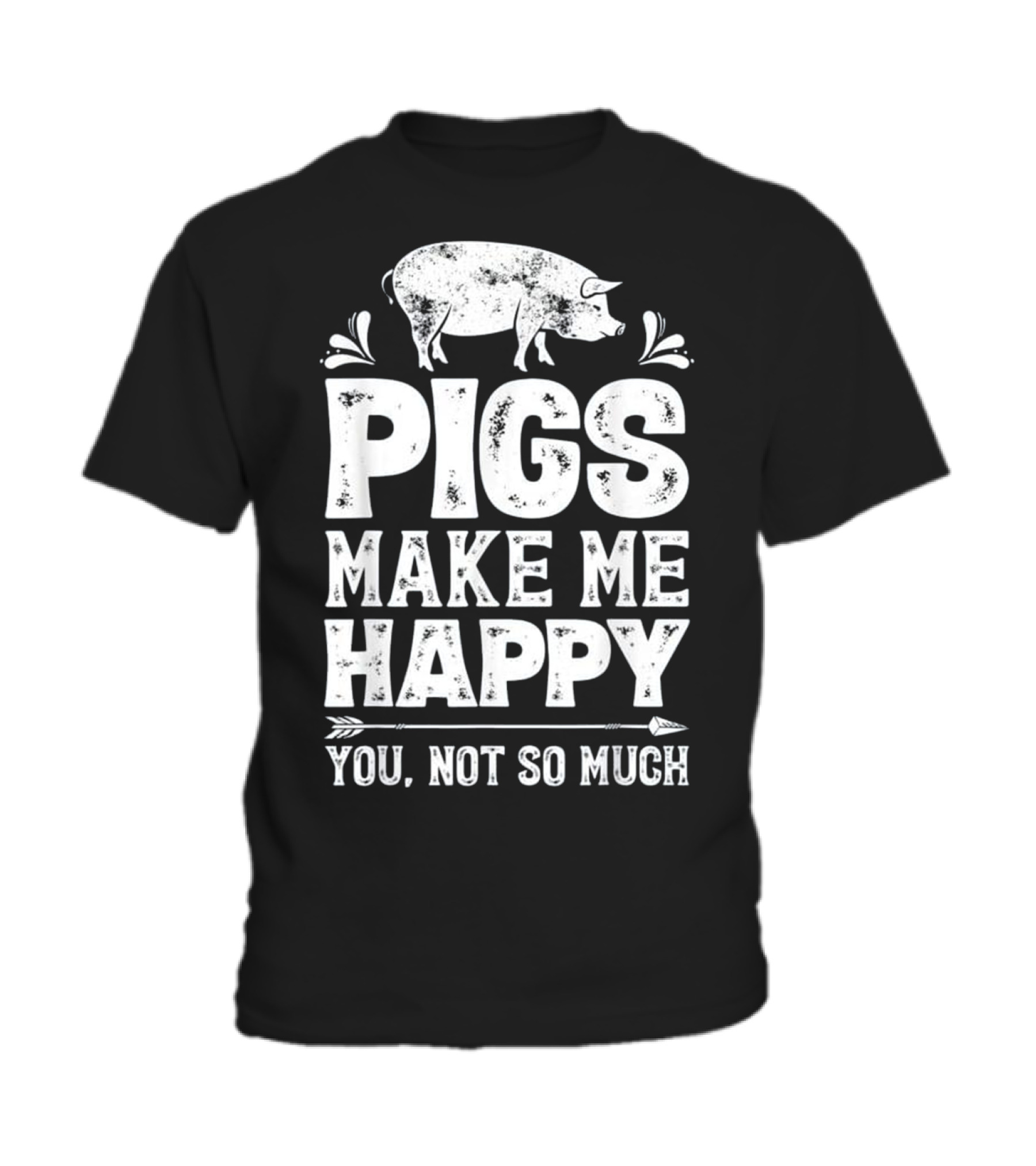 Pigs Make Me Happy T Funny Pig Farm Far Toddler T-Shirt