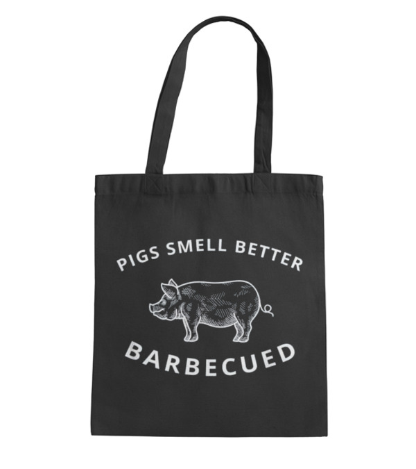 Pigs Smell Better Barbecued BBQ Grillin Tote Bag Pigs Smell Better Barbecued BBQ Grillin Tote Bag
