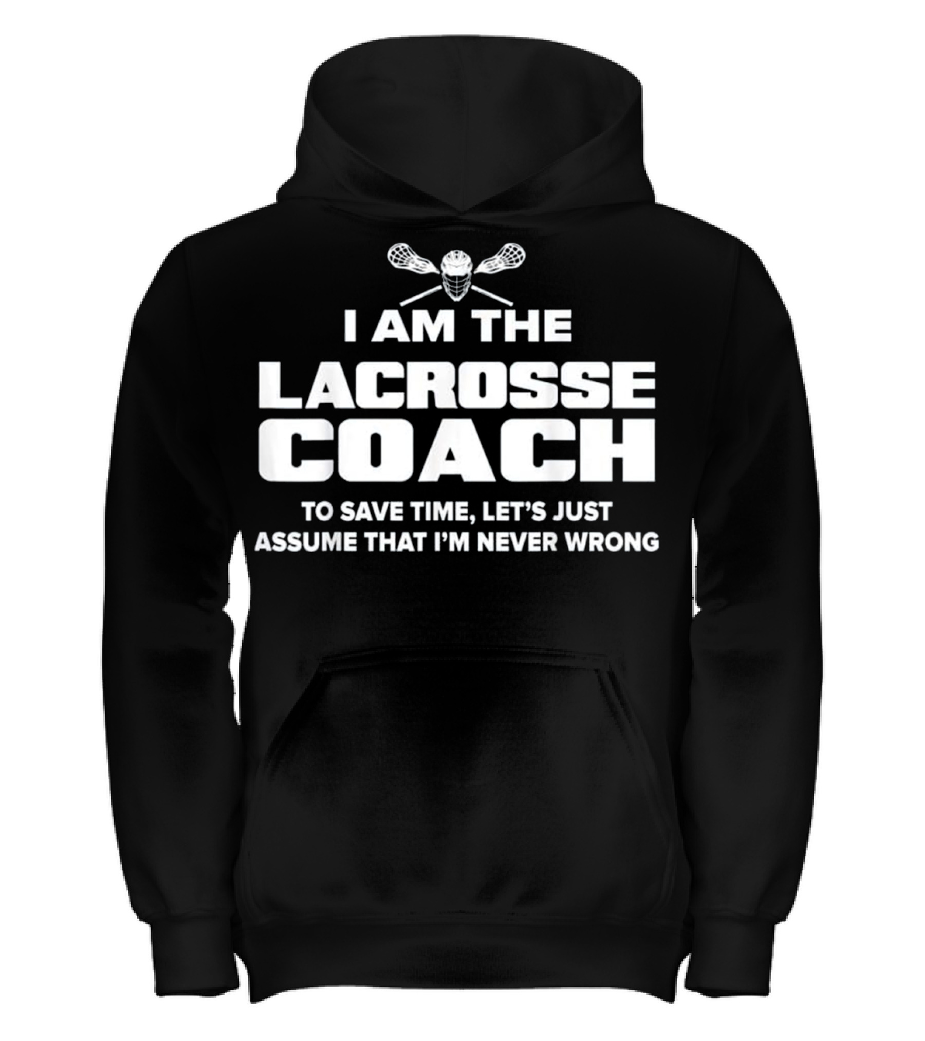 Lacrosse Coach Funny Gift Kids Hoodie