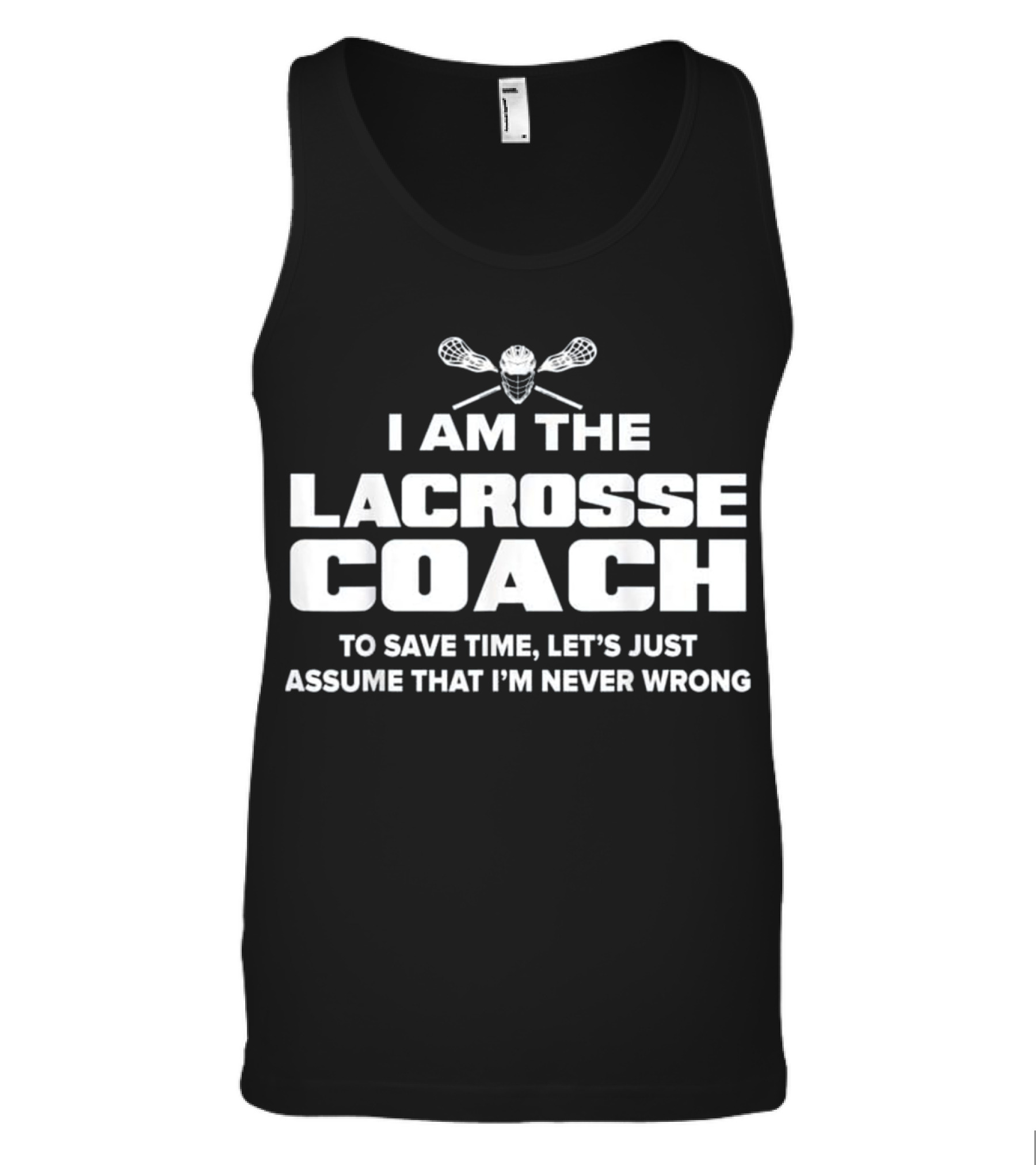 Lacrosse Coach Funny Gift Tank Top