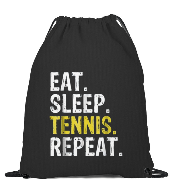 Eat Sleep Tennis Repeat G...Drawstring Bag Eat Sleep Tennis Repeat G...Drawstring Bag