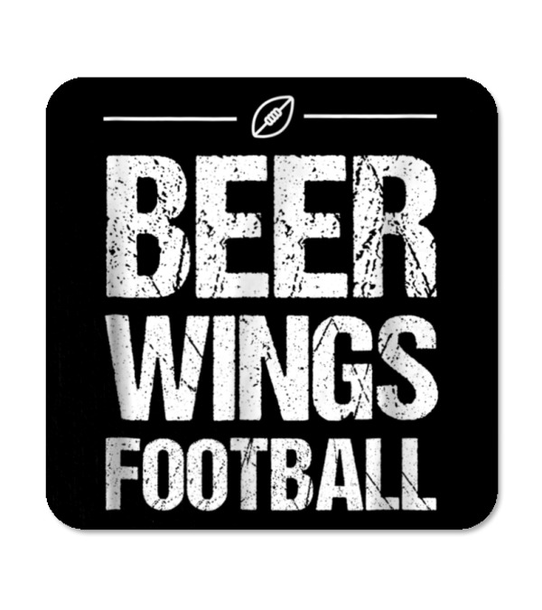 Beer Wings Football Coaster Beer Wings Football Coaster
