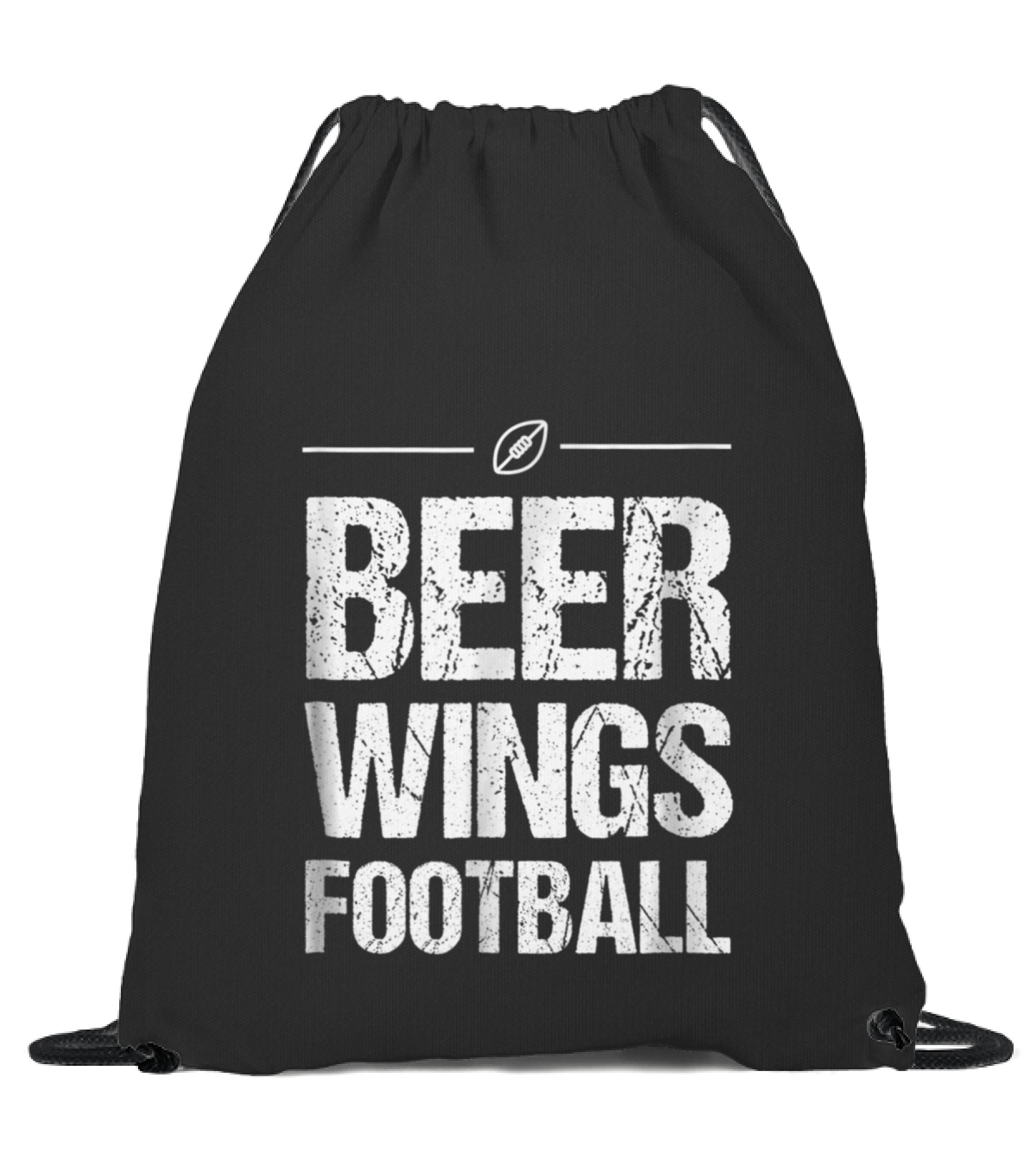 Beer Wings Football Drawstring Bag Beer Wings Football Drawstring Bag