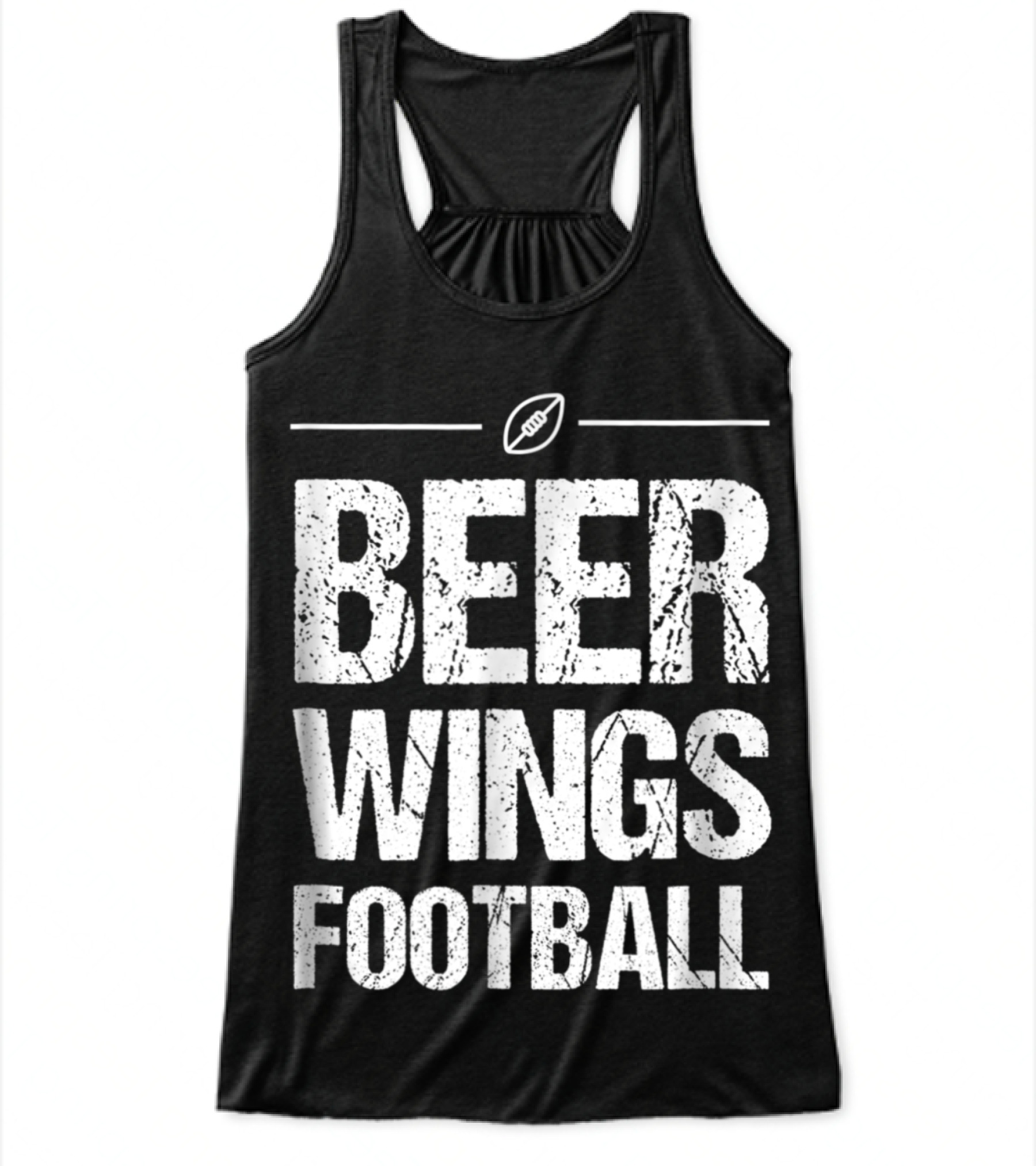 Beer Wings Football Flowy Tank Top 