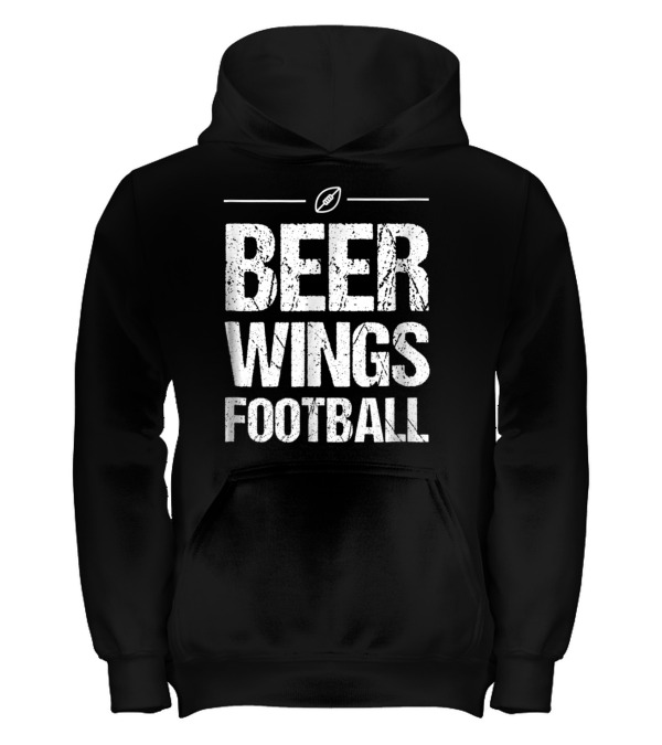 Beer Wings Football Kids Hoodie Beer Wings Football Kids Hoodie