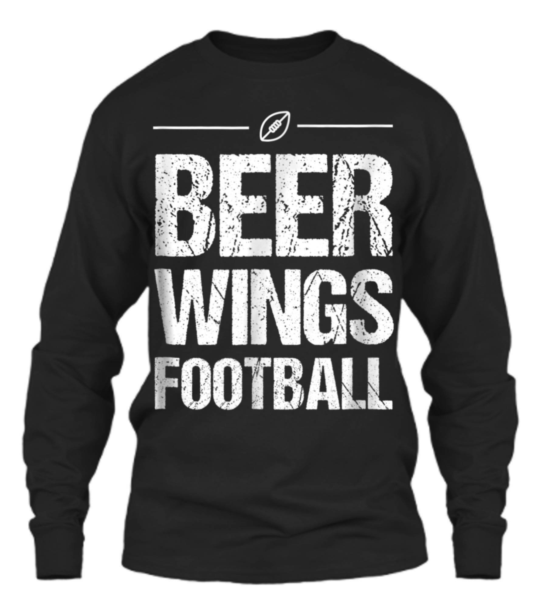 Beer Wings Football Unisex Long Sleeve