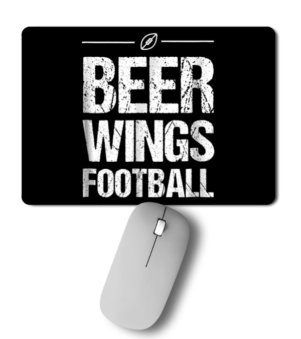 Beer Wings Football Mousepad Beer Wings Football Mousepad