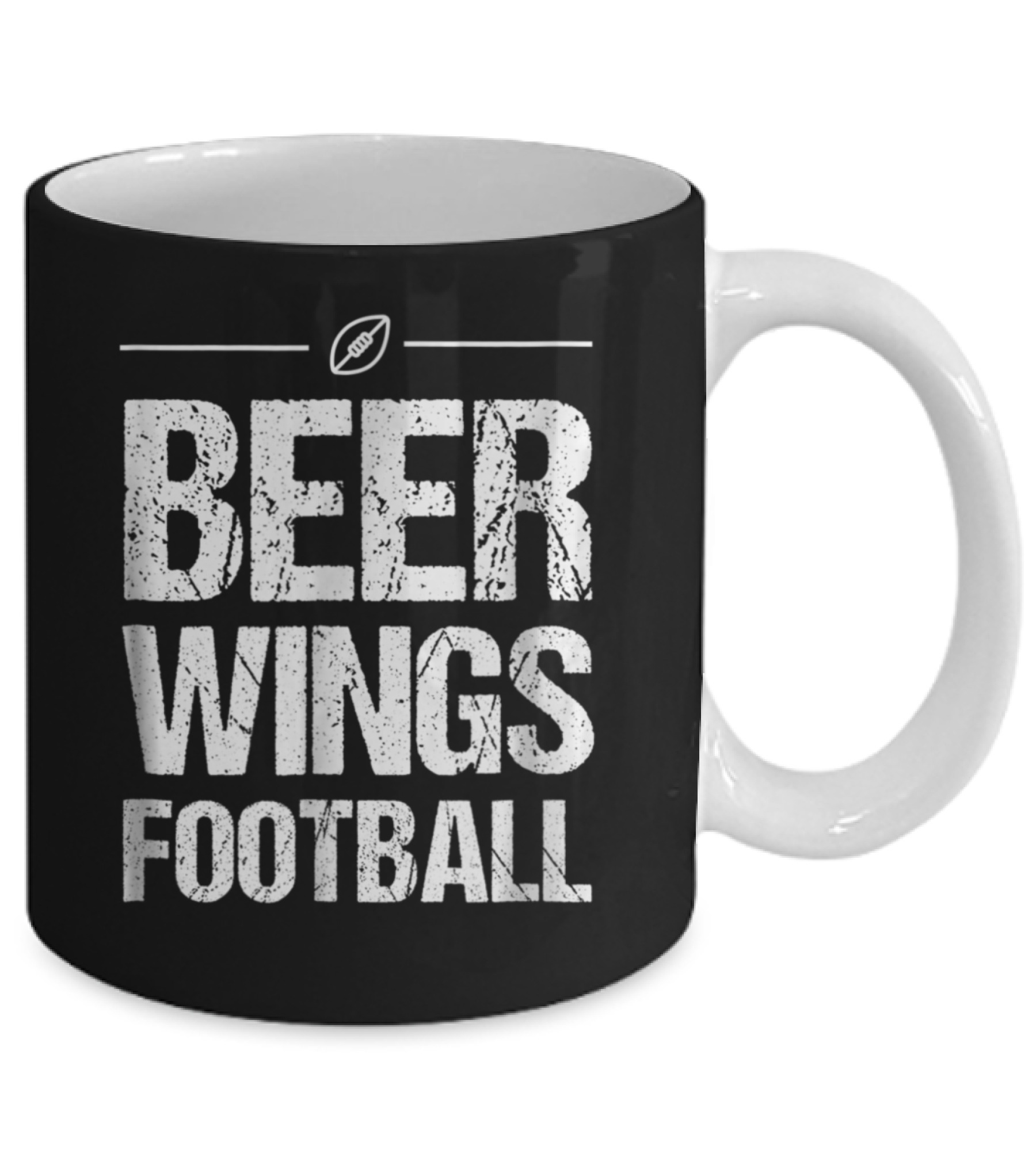 Beer Wings Football Mug