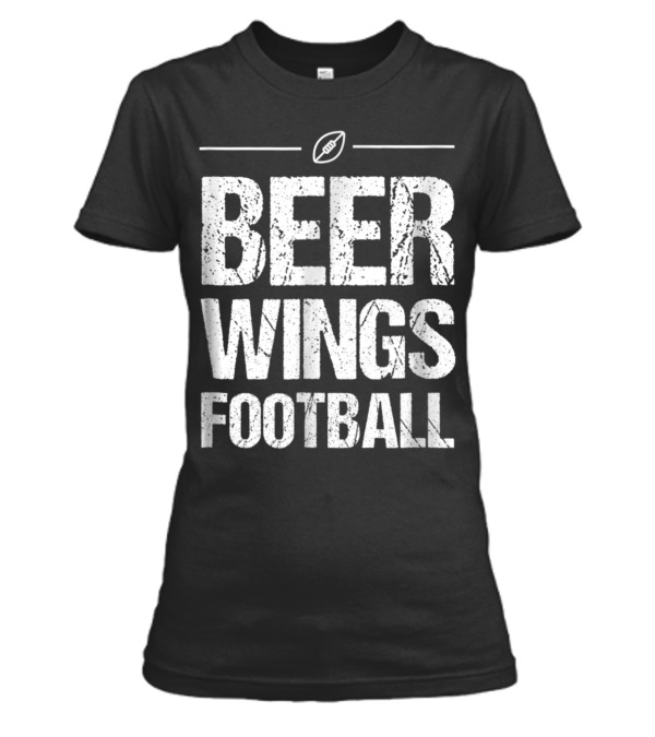 Beer Wings Football Womens T-Shirt Beer Wings Football Womens T-Shirt