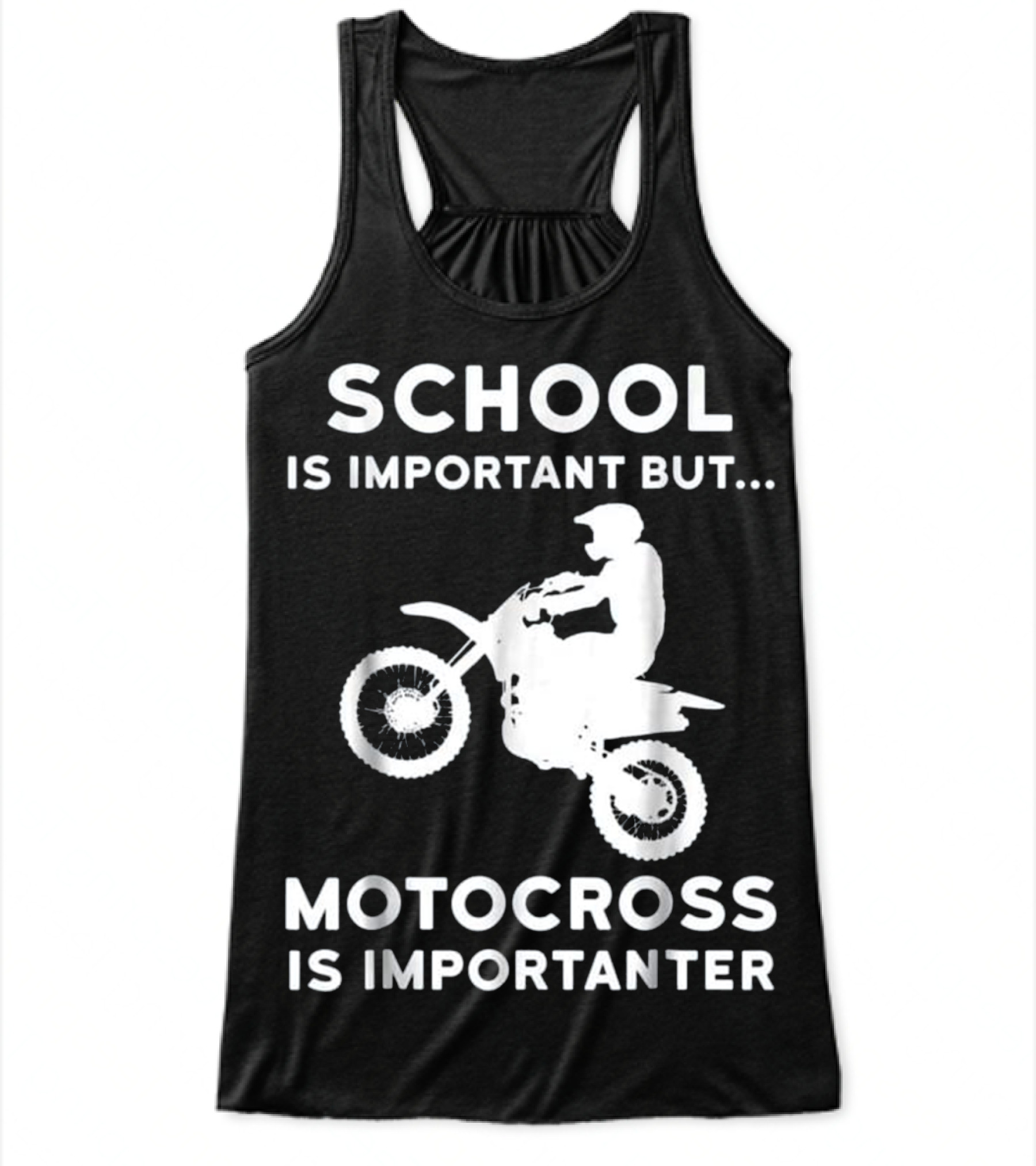 Funny Graduation Gift for Dirtbike Mo Flowy Tank Top