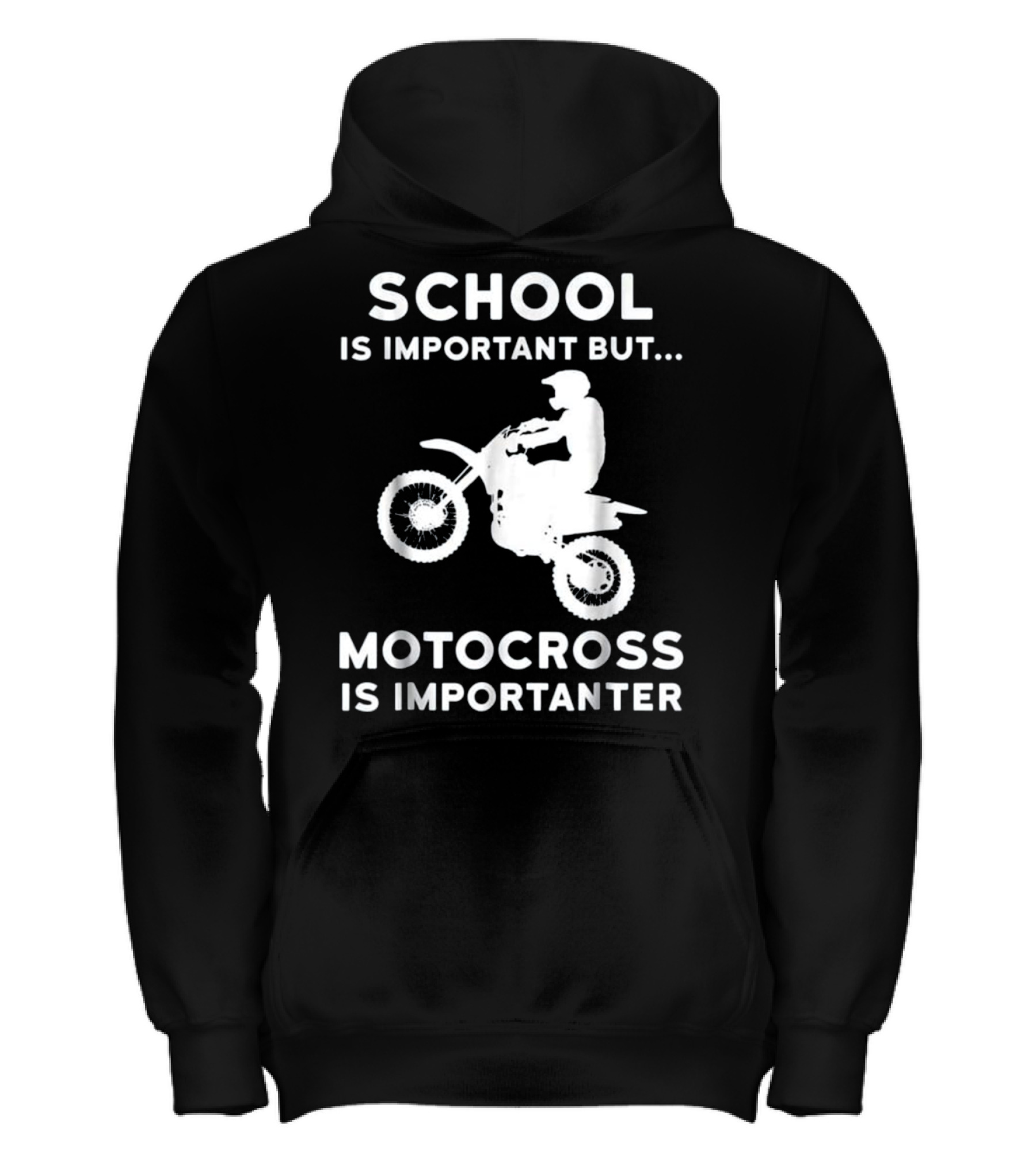 Funny Graduation Gift for Dirtbike Mo Kids Hoodie
