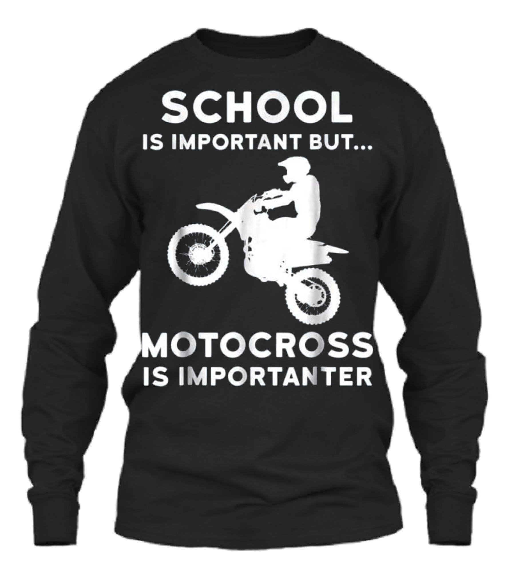 Funny Graduation Gift for Dirtbike Mo Unisex Long Sleeve