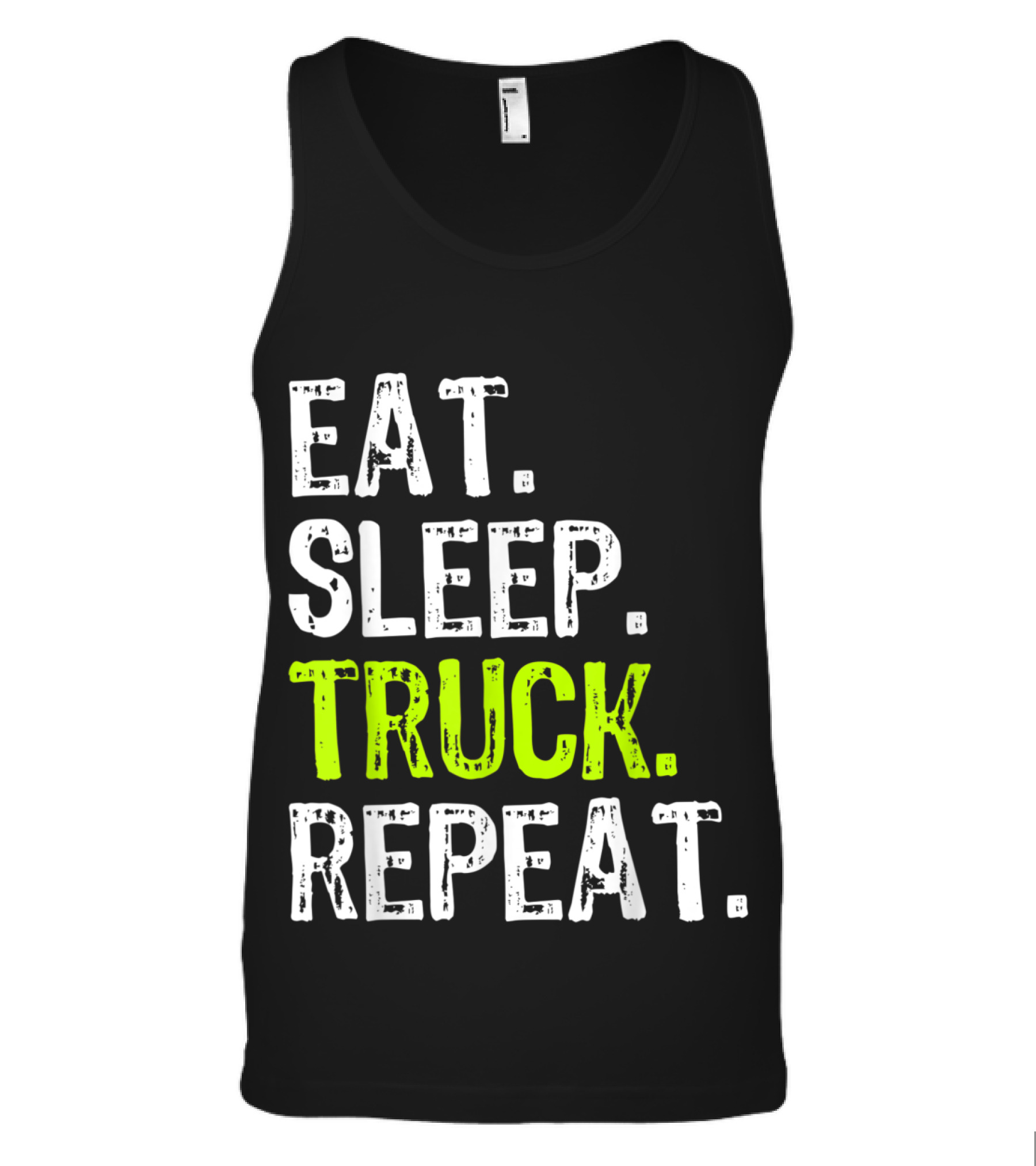 Eat Sleep Truck Repeat Trucker Driver Fun Tank Top