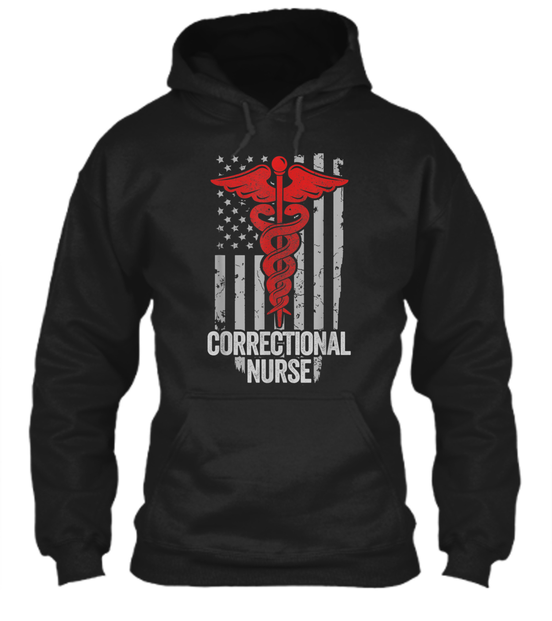 Correctional Nurse Apparel, American Hoodie Correctional Nurse Apparel, American Hoodie