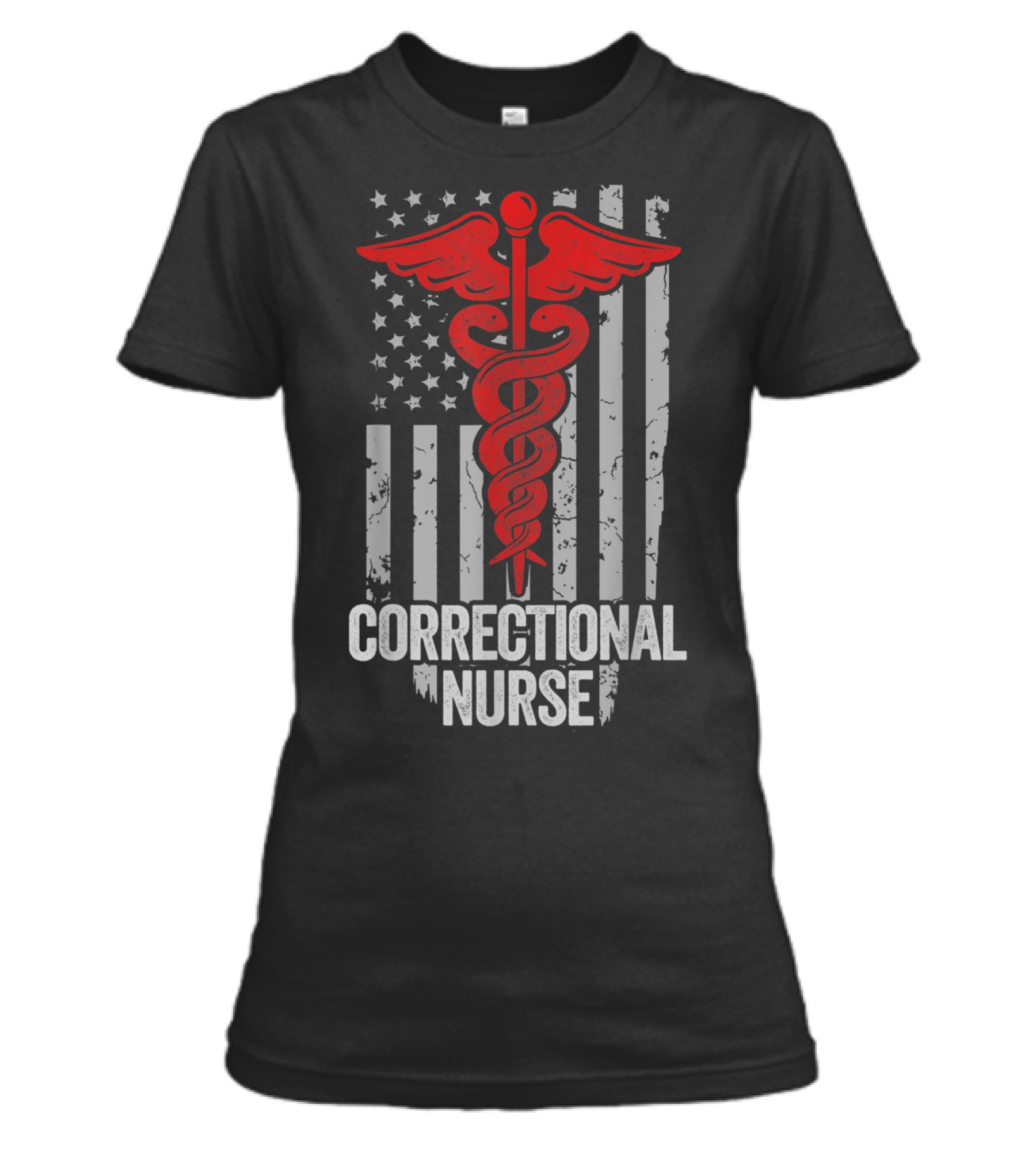 Correctional Nurse Apparel, American Womens T-Shirt Correctional Nurse Apparel, American Womens T-Shirt