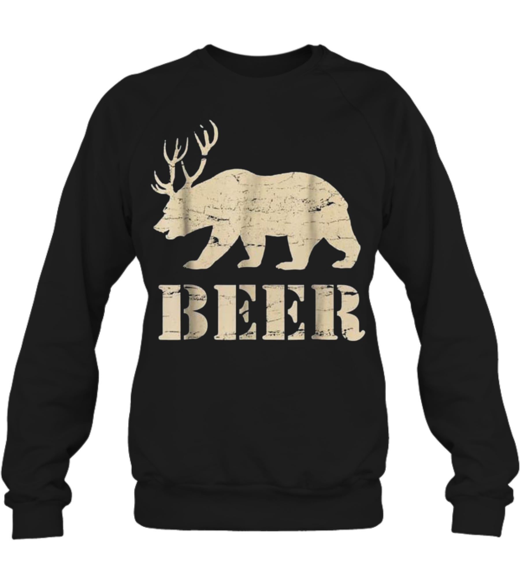 Beer, Bear, Deer, IPA, Pub Beer Crewneck Sweatshirt Beer, Bear, Deer, IPA, Pub Beer Crewneck Sweatshirt