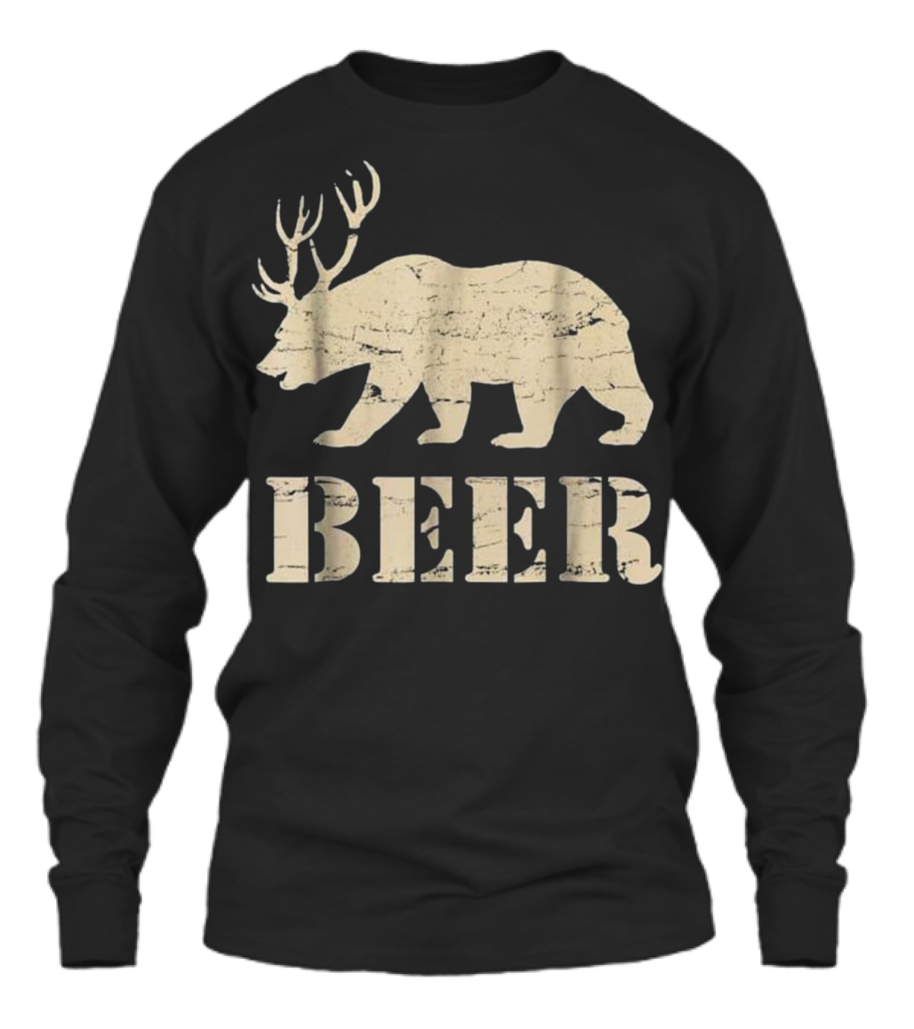 Beer, Bear, Deer, IPA, Pub Beer Unisex Long Sleeve Beer, Bear, Deer, IPA, Pub Beer Unisex Long Sleeve