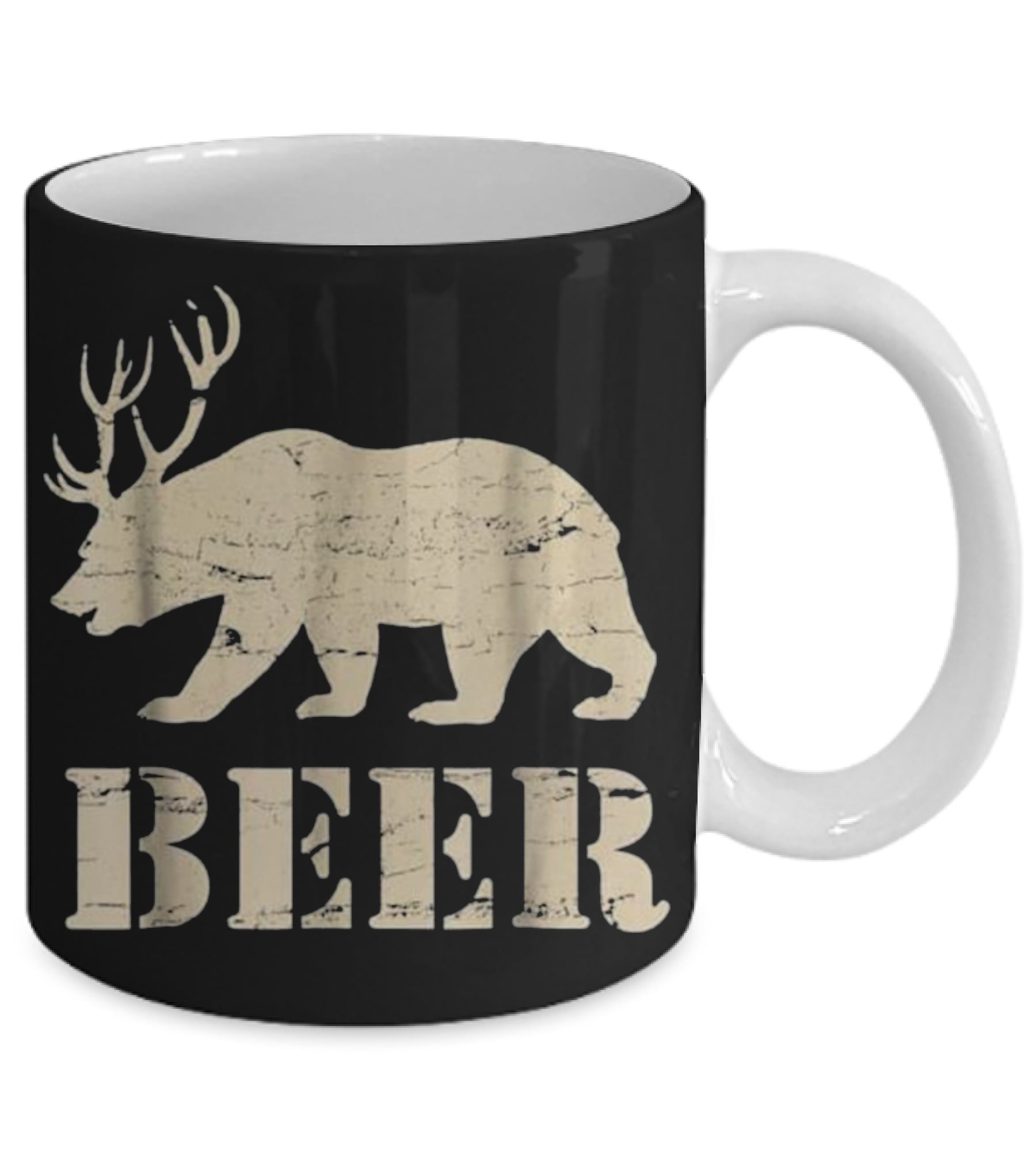 Beer, Bear, Deer, IPA, Pub Beer Mug Beer, Bear, Deer, IPA, Pub Beer Mug