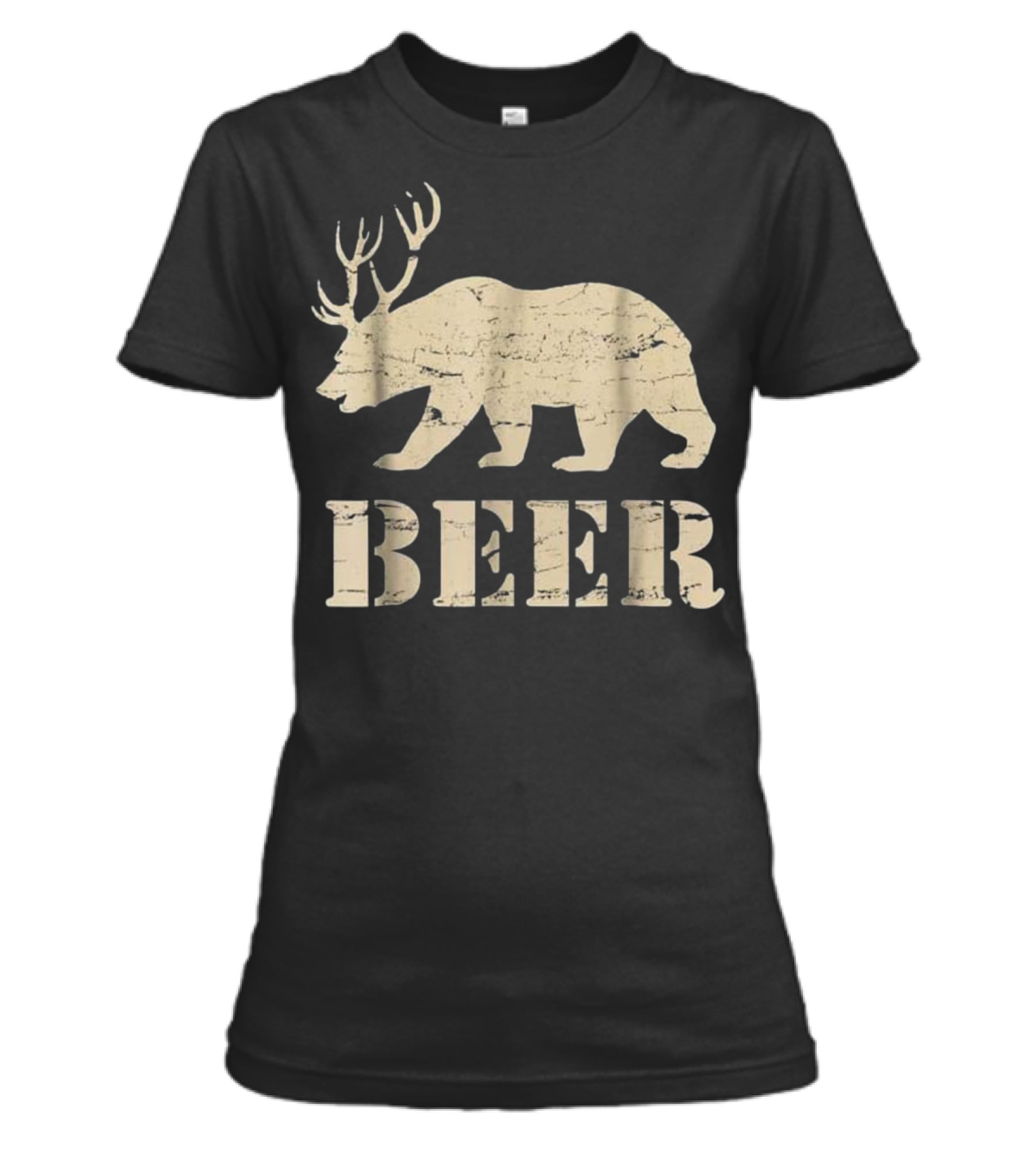 Beer, Bear, Deer, IPA, Pub Beer Womens T-Shirt Beer, Bear, Deer, IPA, Pub Beer Womens T-Shirt