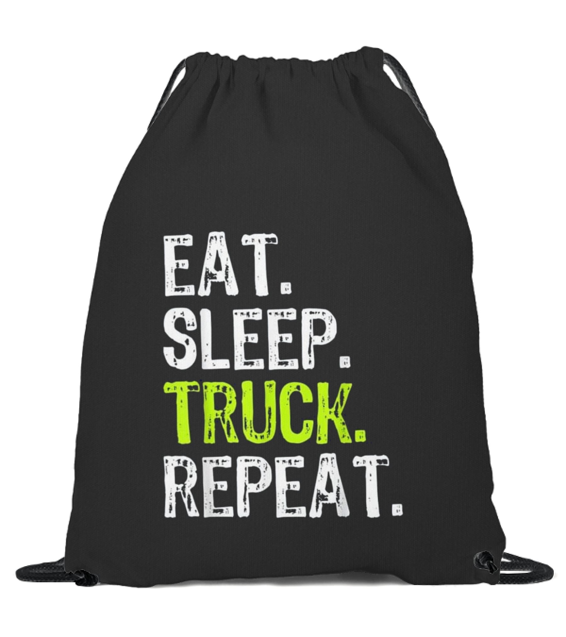 Eat Sleep Truck Repeat Tr...Drawstring Bag Eat Sleep Truck Repeat Tr...Drawstring Bag