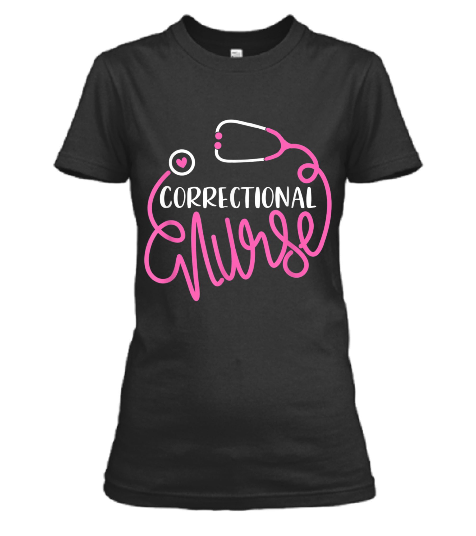 Correctional Nurse Funny Forensic Nur Womens T-Shirt