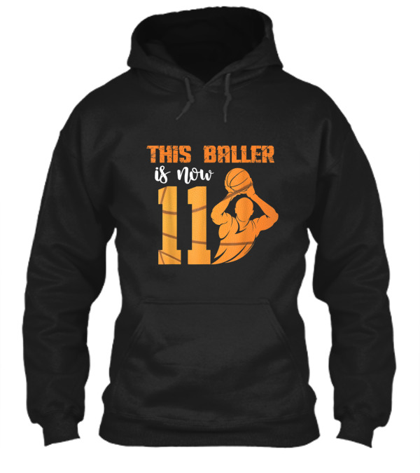 11th Birthday Basketball This Baller Hoodie 11th Birthday Basketball This Baller Hoodie