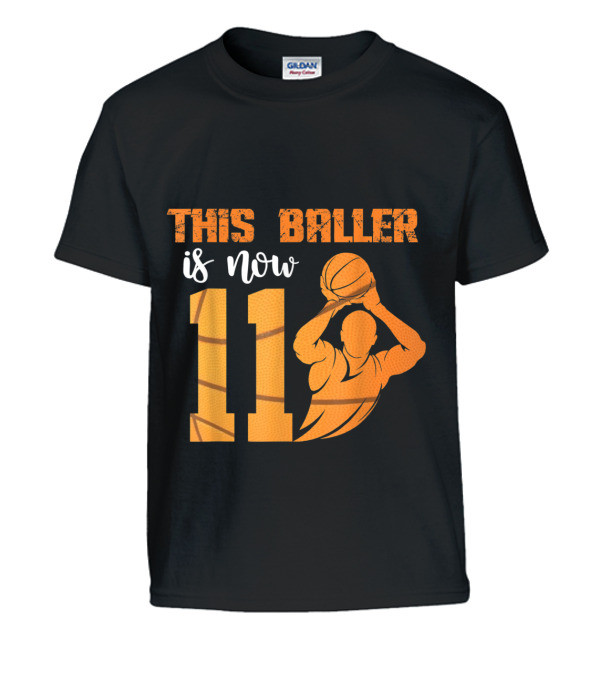 11th Birthday Basketball This Baller Kids T-Shirt 11th Birthday Basketball This Baller Kids T-Shirt