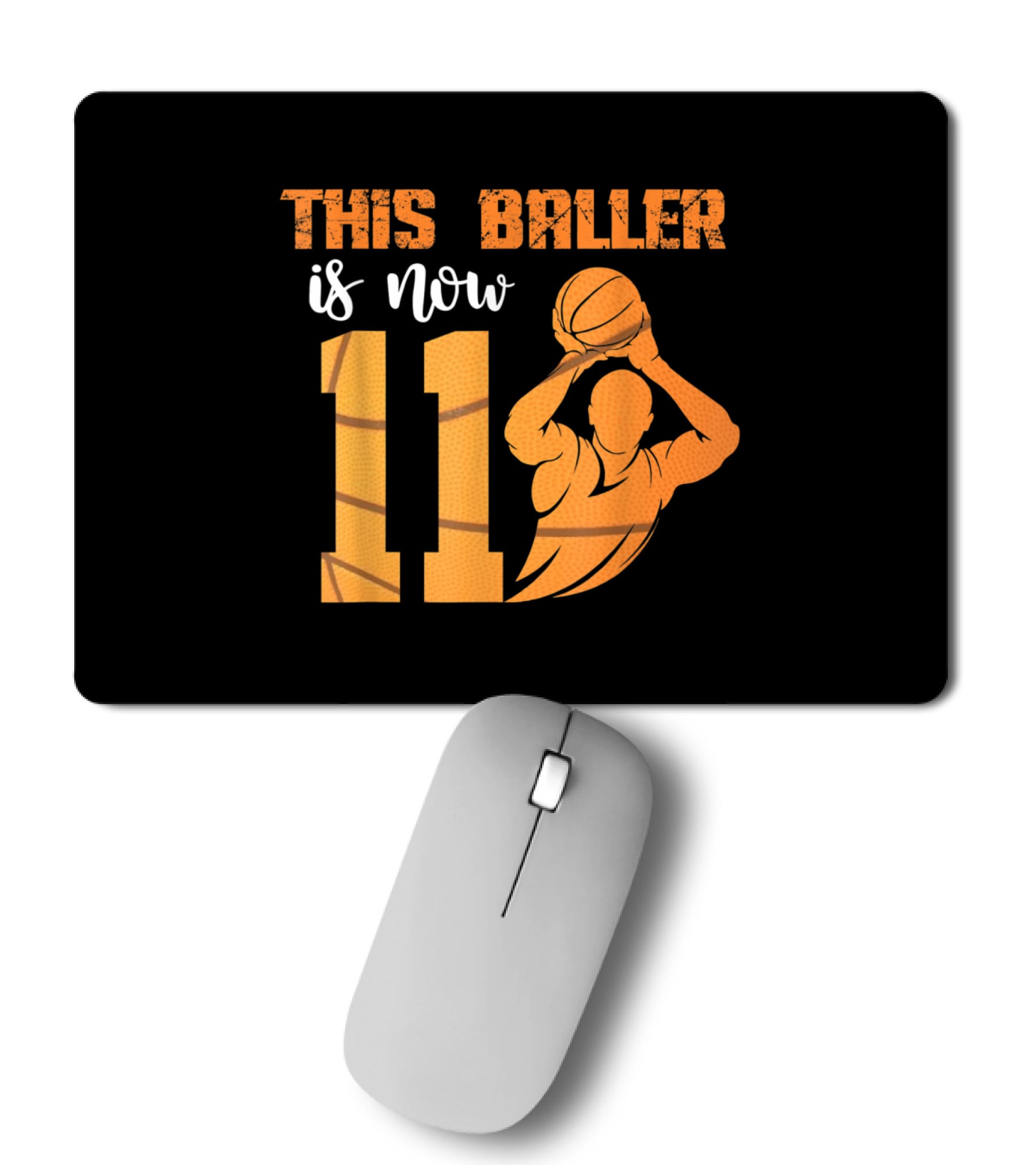 11th Birthday Basketball This Baller Mousepad 11th Birthday Basketball This Baller Mousepad