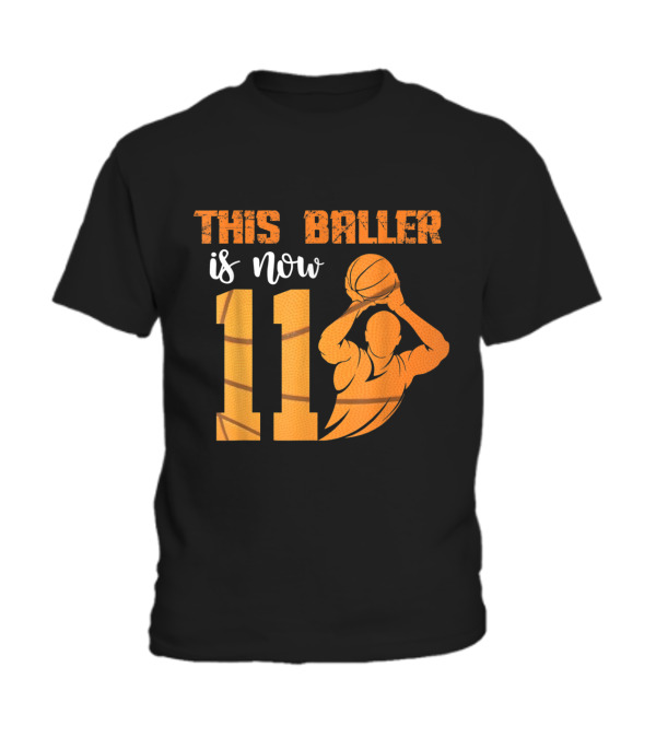 11th Birthday Basketball This Baller Toddler T-Shirt 11th Birthday Basketball This Baller Toddler T-Shirt