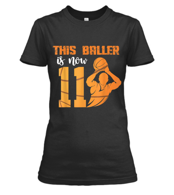 11th Birthday Basketball This Baller Womens T-Shirt 11th Birthday Basketball This Baller Womens T-Shirt