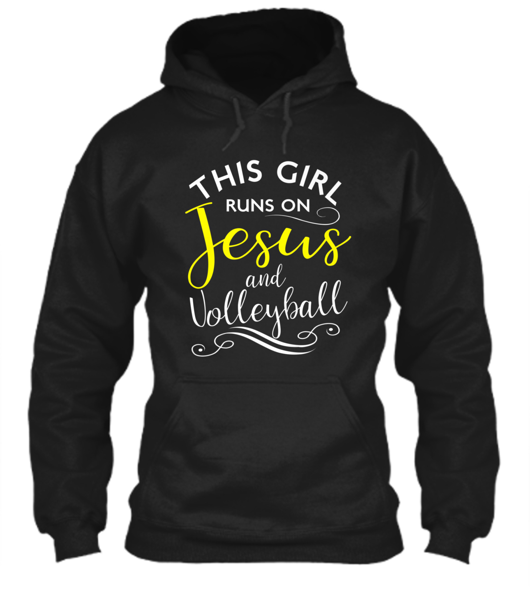 This Girl Runs On Jesus And Volley_1 Hoodie