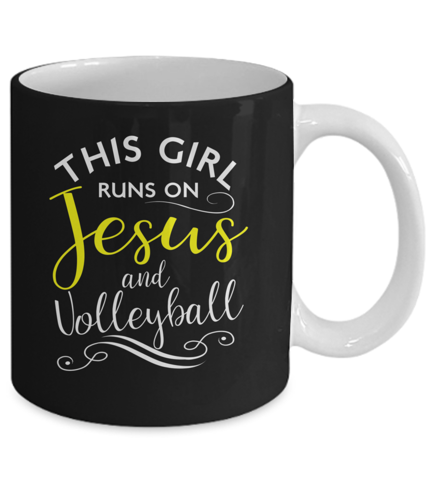 This Girl Runs On Jesus And Volley_1 Mug